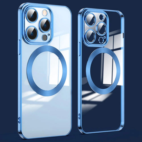 Ultra Slim Phone Case for iPhone 14 Pro Max 6.7 inch TPU Phone Back Cover Compatible with MagSafe - Navy Blue - 1