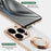 Anti-fall Phone Case Kickstand For iPhone 14 Pro Max 6.7 inch, Ring Holder 9D Electroplating Precise Cutout Ultra Slim Phone Back Cover - Dark Green - 6