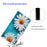 For iPhone 14 Pro Max 6.7 inch Protective Phone Case Cross Texture Pattern Printing PU Leather Shockproof Stand Wallet Cover - Chrysanthemum - 5
