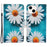For iPhone 14 Plus Cross Texture PU Leather Case Pattern Printing Foldable Stand Phone Wallet Full Protection Case - Chrysanthemum - 1