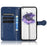 Dot Pattern Imprinted Phone Case for Nothing phone (1) 5G, Dustproof PU Leather Stand Wallet Cover - Sapphire - 2