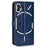 Dot Pattern Imprinted Phone Case for Nothing phone (1) 5G, Dustproof PU Leather Stand Wallet Cover - Sapphire - 7