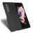 For Samsung Galaxy Z Fold4 5G Leather Coated PC Phone Case Shockproof Anti-wear Protective Cover - Black - 2