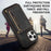 For iPhone 14 Pro Max 6.7 inch Tri-fold Wallet Kickstand Phone Back Cover PU Leather + TPU Anti-scratch Case - Black - 7