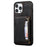 For iPhone 13 Pro 6.1 inch Tri-fold Wallet Kickstand Phone Cover Multi Card Slots PU Leather + TPU Protective Case - Black - 1