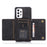 For Samsung Galaxy A52 4G / 5G / A52s 5G Wallet Kickstand Phone Case Leather Coated TPU Anti-drop Protective Shell - Black - 4