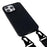For iPhone 14 Pro Max 6.7 inch Anti-drop Soft TPU Matte Surface Phone Cover Protective Shell with Wide Lanyard - Black - 3