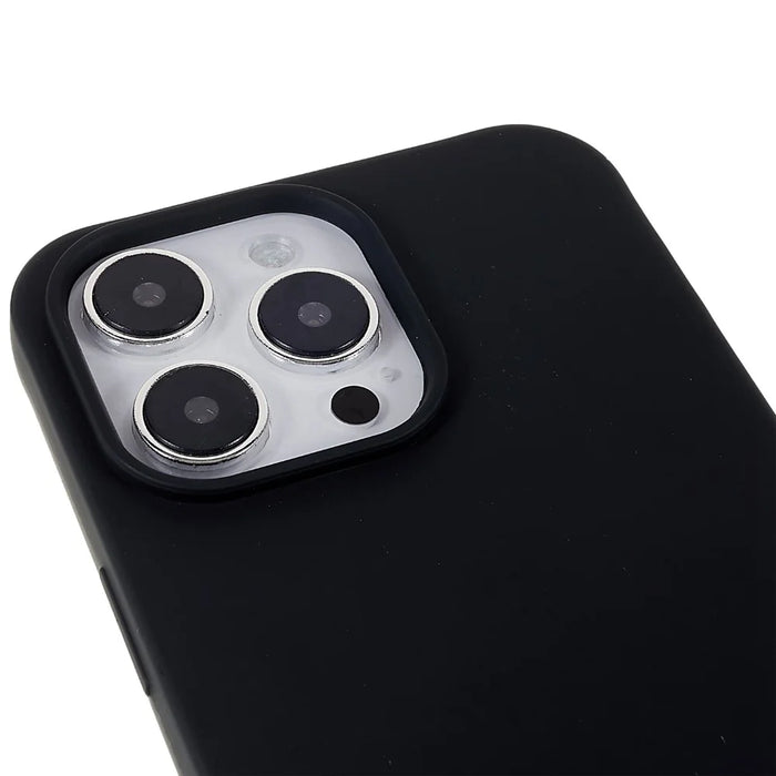 For iPhone 14 Pro Max 6.7 inch Anti-drop Soft TPU Matte Surface Phone Cover Protective Shell with Wide Lanyard - Black - 4
