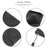 For iPhone 14 Plus PU Leather Full Protection Phone Wallet Case Flip Stand Protective Cover with Strap - Black - 7