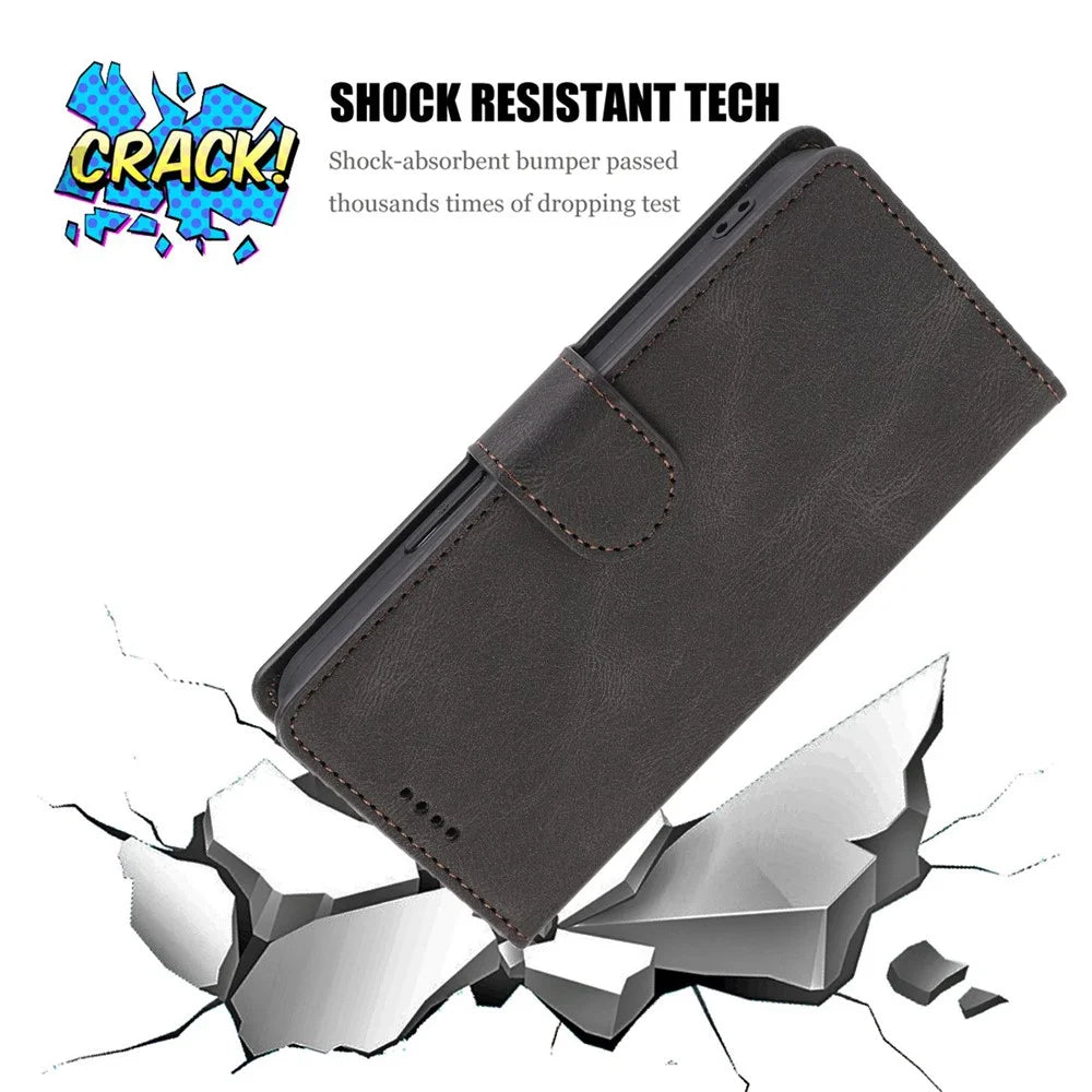 For iPhone 14 Pro Max 6.7 inch PU Leather Wallet Function Phone Shockproof Case Anti-drop Stand Cover with Strap - Black - 5