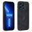 AZNS For iPhone 13 Pro Phone Case PU Leather Coated TPU Drop-proof Mobile Phone Cover - Black - 1