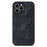 AZNS For iPhone 13 Pro Phone Case PU Leather Coated TPU Drop-proof Mobile Phone Cover - Black - 2