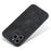 AZNS For iPhone 13 Pro Phone Case PU Leather Coated TPU Drop-proof Mobile Phone Cover - Black - 5