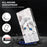Phone Case For Samsung Galaxy S22+ 5G, Wallet Stand Style 3D Pattern Printing PU Leather + TPU Magnetic Shell with Strap - White Cat - 5