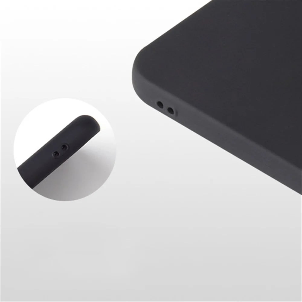 For iPhone 14 / 13 Matte Surface Flexible TPU Phone Cover Anti-Drop Back Case - Black - 6