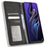 For TECNO Pova 3 4G Magnetic Auto Closing Retro Imprint Pattern Scratch Proof PU Leather Wallet Case Phone Stand Shell Cover - Black - 2