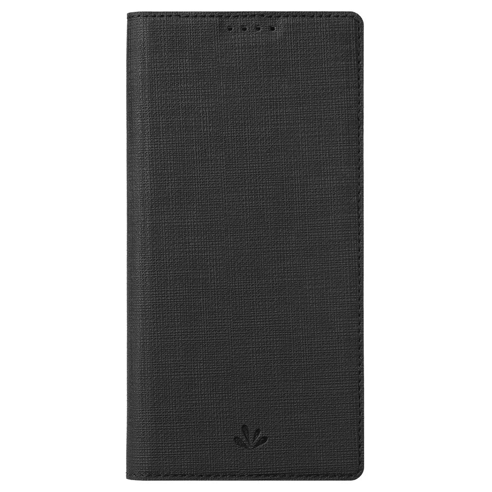 VILI DMX Series Phone Case for Asus Zenfone 9 5G, Full Protection PU Leather Phone Shell Stand Cover with Card Slot - Black - 7