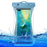 TPU Waterproof Bag for Under 7.2-inches Mobile Phone Beach Pool Phone Dry Bag with Floating Airbag - Grey Blue - 1