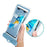 TPU Waterproof Bag for Under 7.2-inches Mobile Phone Beach Pool Phone Dry Bag with Floating Airbag - Grey Blue - 3