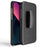 For iPhone 14 Plus Woven Texture Clip Kickstand PC + TPU Case Sliding Screen Cover Phone Protector - 3