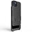 For iPhone 14 Plus Woven Texture Clip Kickstand PC + TPU Case Sliding Screen Cover Phone Protector - 4