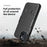 For iPhone 14 Plus Woven Texture Clip Kickstand PC + TPU Case Sliding Screen Cover Phone Protector - 5
