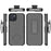 For iPhone 14 Plus Woven Texture Clip Kickstand PC + TPU Case Sliding Screen Cover Phone Protector - 7