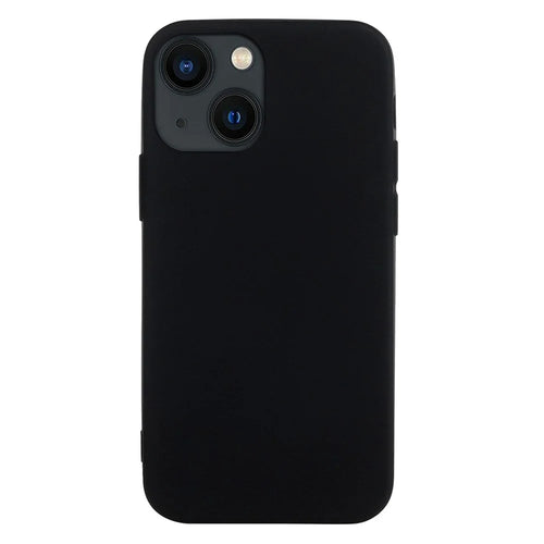 For iPhone 14 6.1 inch Candy Color Shockproof TPU Phone Case Mobile Phone Protective Back Cover - Black - 1