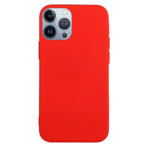 Anti-fall TPU Phone Case For iPhone 14 Pro 6.1 inch, Candy Color Mobile Phone Protective Back Cover - Red - 1