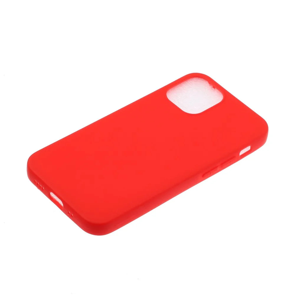 Anti-fall TPU Phone Case For iPhone 14 Pro 6.1 inch, Candy Color Mobile Phone Protective Back Cover - Red - 2