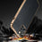 SULADA for iPhone 14 Pro Max 6.7 inch Litchi Texture Electroplating Anti-scratch Cover PU Leather Coated PC + TPU Mobile Phone Case - Black - 2