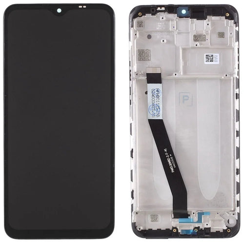 For Xiaomi Redmi 9 Grade C LCD Screen and Digitizer Assembly + Frame Replacement Part (without Logo) - 1