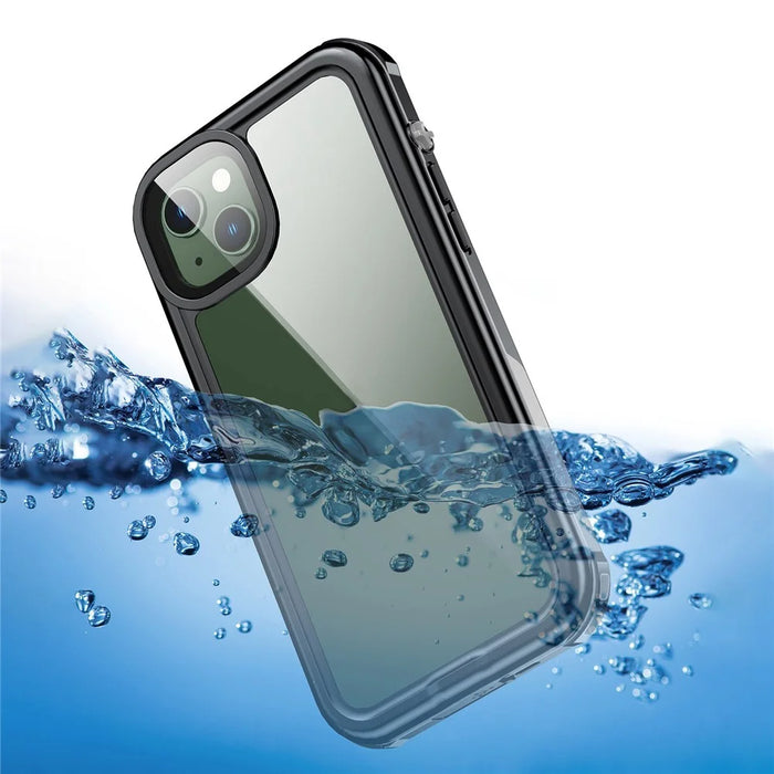 For iPhone 14 6.1 inch Transparent IP68 Waterproof Phone Case Drop-proof Full Protection Mobile Phone Cover - 1