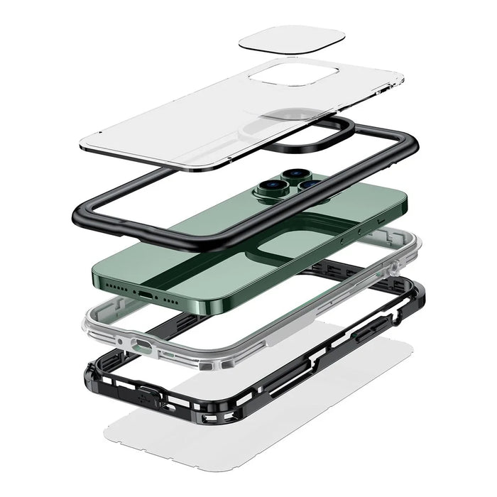 For iPhone 14 6.1 inch Transparent IP68 Waterproof Phone Case Drop-proof Full Protection Mobile Phone Cover - 4