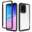For Samsung Galaxy S20 Ultra Hard Acrylic + PC Clear Back Soft TPU Frame Case Anti-scratch Mobile Phone Cover - Black - 1
