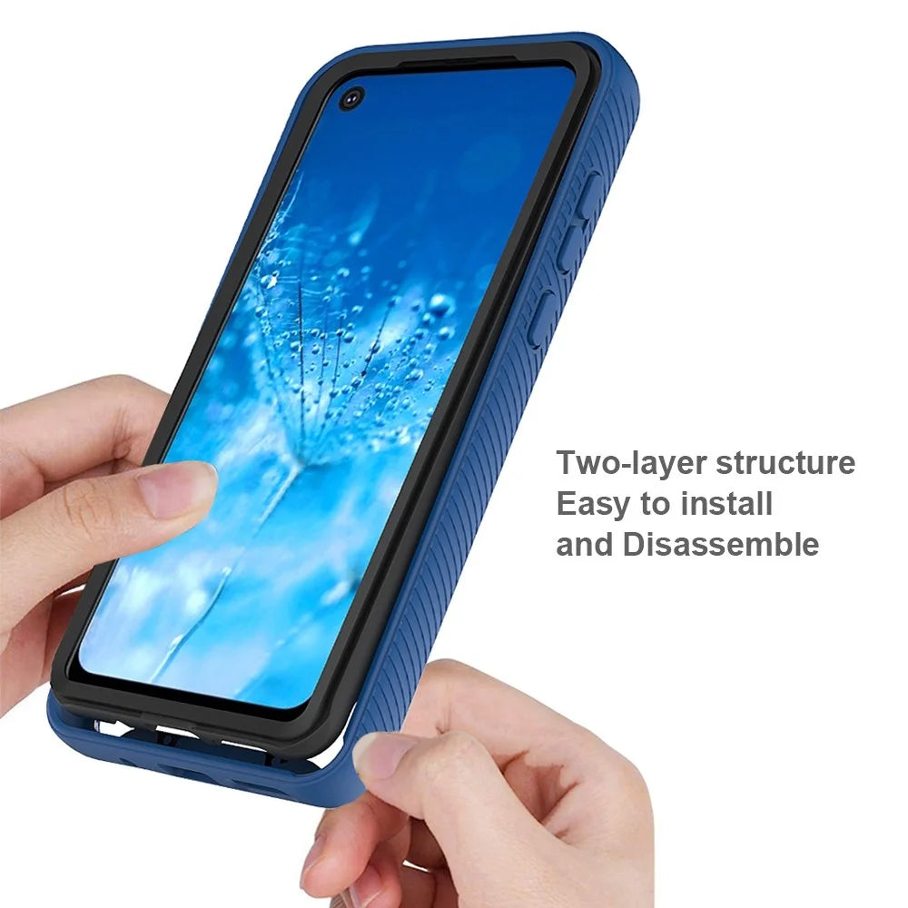 For Samsung Galaxy S20 Plus 4G / 5G Transparent Acrylic + PC Back Cover TPU Frame Anti-drop Cell Phone Case - Black - 2