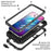 R-JUST Anti-scratch Back Cover for iPhone 14 Pro 6.1 inch Shockproof Hybrid Phone Case Kickstand with Screen Protector - Black - 7