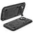 R-JUST for iPhone 14 6.1 inch Shockproof Hybrid Phone Case Protective Back Cover Kickstand with Screen Protector - Black - 2