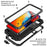 R-JUST for iPhone 14 6.1 inch Shockproof Hybrid Phone Case Protective Back Cover Kickstand with Screen Protector - Black - 7