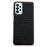 Gold Crocodile Series Electroplating Phone Case for Samsung Galaxy A13 4G, Genuine Cowhide Leather+TPU+PC Shell - Black - 1