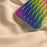 For iPhone 14 Plus Anti-scratch Hard PC + TPU Phone Cover Wave Texture Phone Case - Gradient Green / Pink / Purple - 4