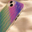 For iPhone 14 Plus Anti-scratch Hard PC + TPU Phone Cover Wave Texture Phone Case - Gradient Green / Pink / Purple - 5