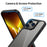 For iPhone 14 Pro Max 6.7 inch Push-pull Dust Plug Phone Case Anti-fingerprint Matte TPU + Acrylic Hybrid Phone Back Shell - Sapphire - 3