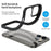For iPhone 14 Pro Max 6.7 inch Push-pull Dust Plug Phone Case Anti-fingerprint Matte TPU + Acrylic Hybrid Phone Back Shell - Sapphire - 4