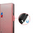 For Samsung Galaxy S20 FE / S20 FE 5G / S20 FE 2022 / S20 Lite Mirror Function PU Leather Stand Card Holder Case Magnetic Clasp Phone Cover - Rose Gold - 6