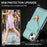 For iPhone 14 Plus Dustproof PU Leather+TPU Anti-scratch Phone Cover Kickstand Phone Case with Shoulder Strap - Green - 6