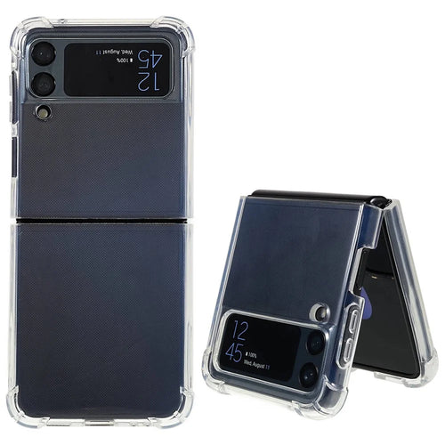 HD Clear Phone Shell Case for Samsung Galaxy Z Flip4 5G, Anti-Scratch Reinforced Corners Drop Protection TPU Phone Cover - 1