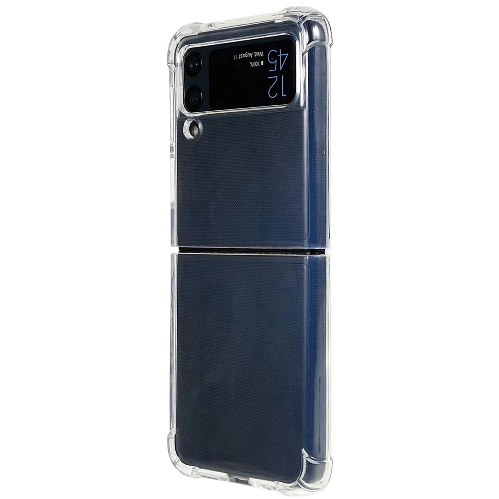 HD Clear Phone Shell Case for Samsung Galaxy Z Flip4 5G, Anti-Scratch Reinforced Corners Drop Protection TPU Phone Cover - 3