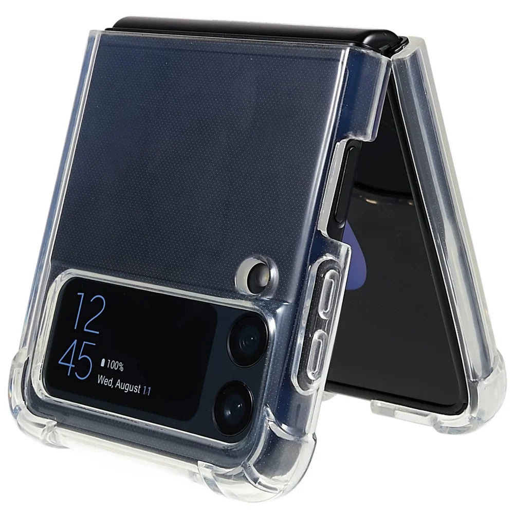 HD Clear Phone Shell Case for Samsung Galaxy Z Flip4 5G, Anti-Scratch Reinforced Corners Drop Protection TPU Phone Cover - 5