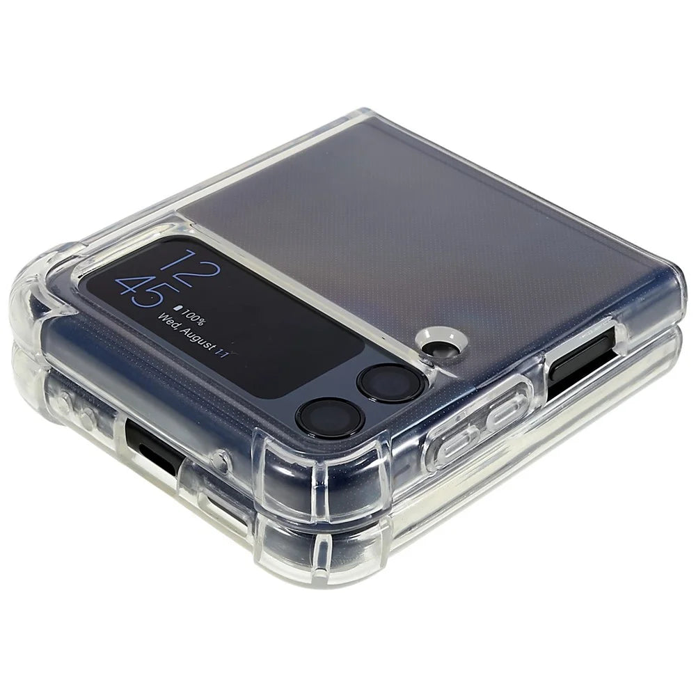 HD Clear Phone Shell Case for Samsung Galaxy Z Flip4 5G, Anti-Scratch Reinforced Corners Drop Protection TPU Phone Cover - 6